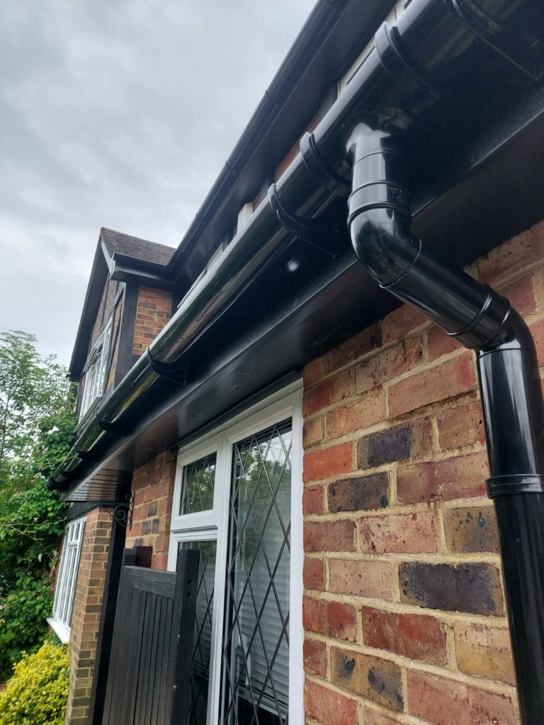 guttering on a house